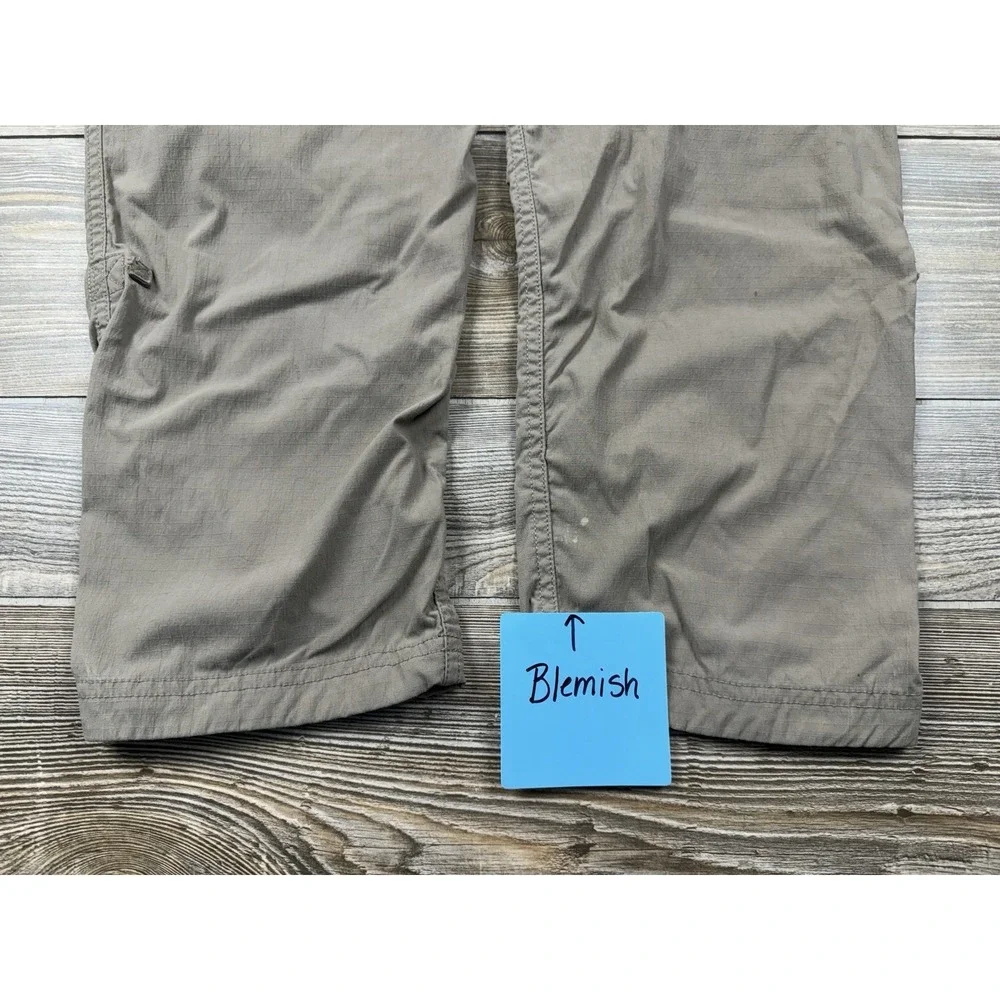 Duluth Trading Bib Overalls Women's XS Beige Nylon Workwear Gardening DEFECT!!